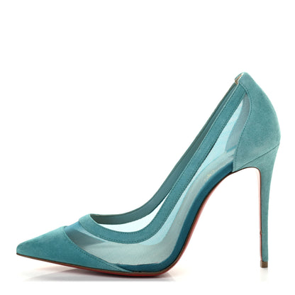 Christian Louboutin Veau Velours Rete Galativi 100 Pumps 37 Noumea 1 of 8