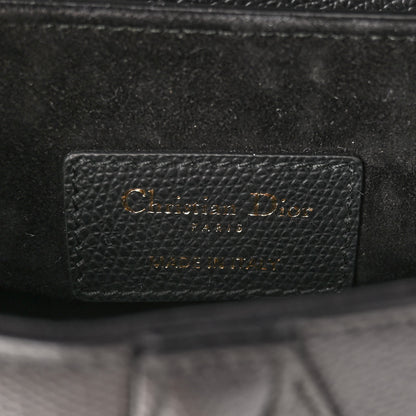 Christian Dior Grained Calfskin Mini Saddle Bag Black 6 of 10