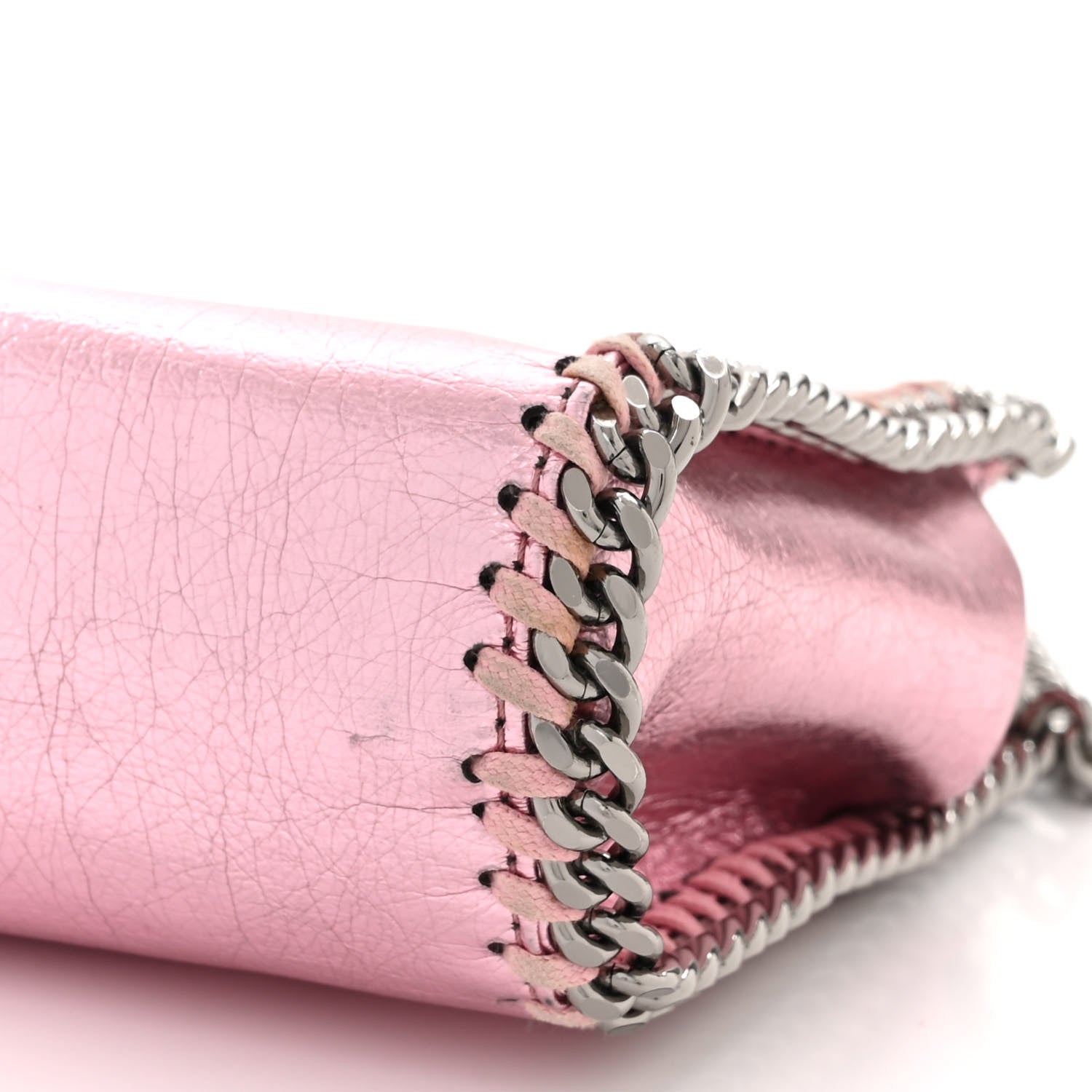 Stella McCartney Metallic Eco Alter Nappa Tiny Falabella Tote Pink 10 of 10