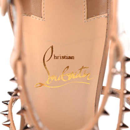 Christian Louboutin Kid Choca Lux 120 Sandals 37.5 Nude Pink Bronze 7 of 7