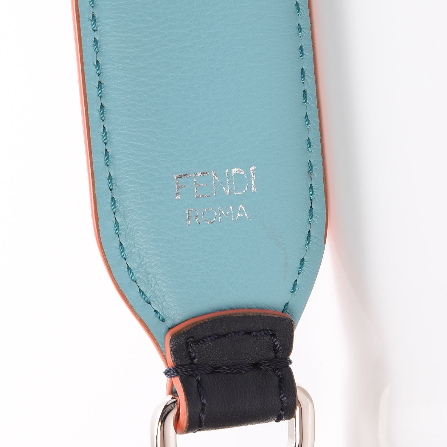Fendi Calfskin Studded Strap You Navy Multicolor 6 of 8