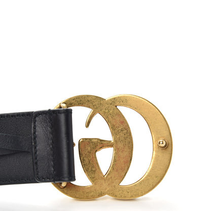 Gucci Moon Calfskin Pearl Double G 40mm Belt 90 36 Black Cream 4 of 6