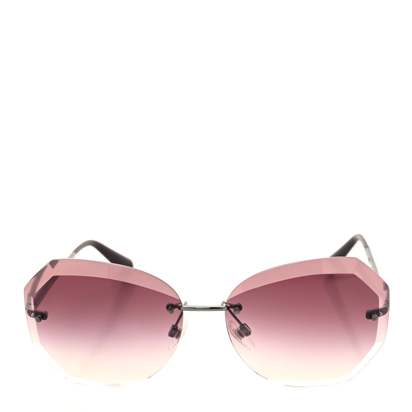 Metal Spring Round Sunglasses 4220 Pink