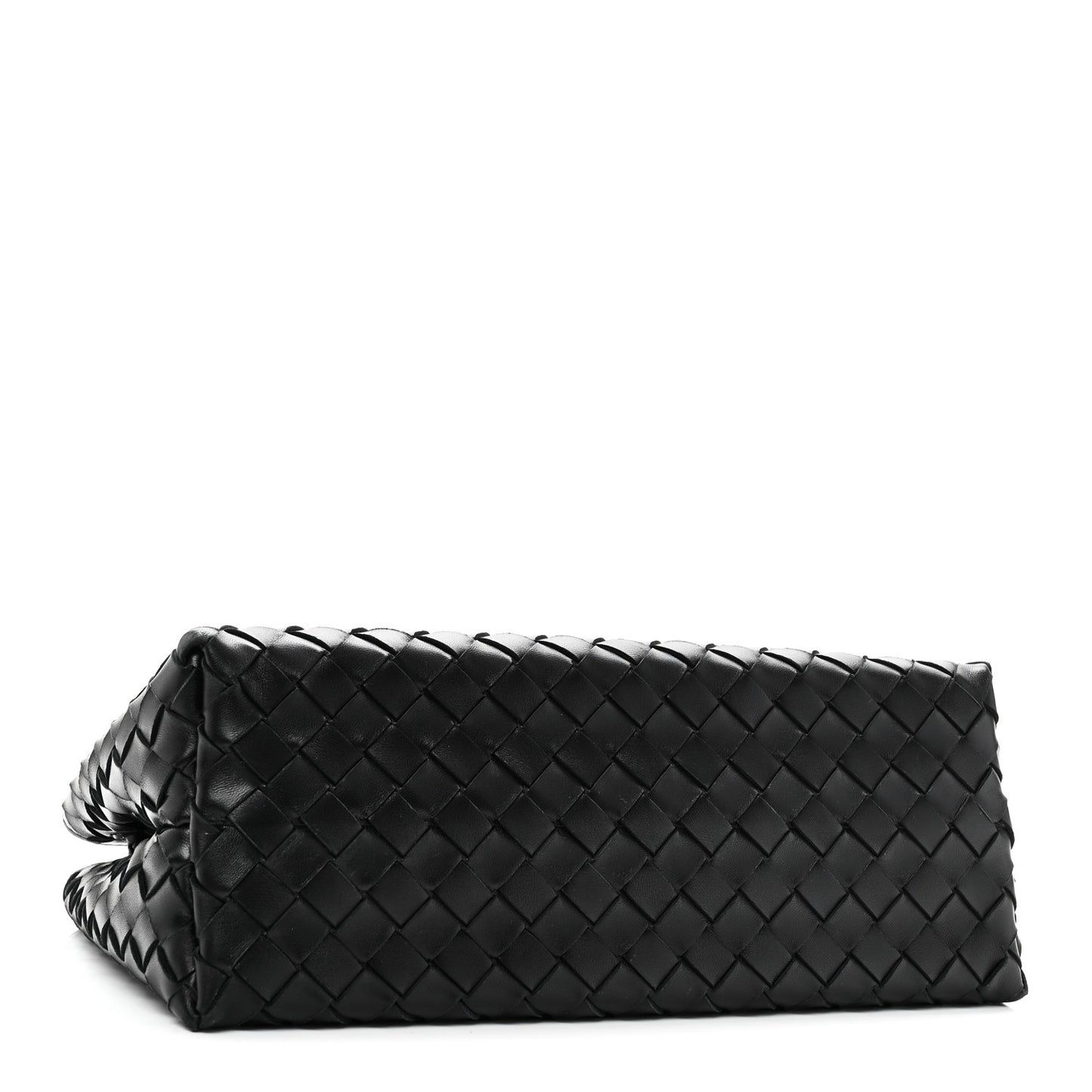 Nappa Intrecciato Small East West Andiamo Shoulder Bag Black