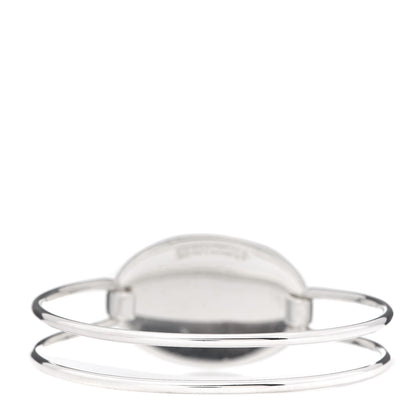 Tiffany Sterling Silver Oval ID Tag Wire Cuff Bangle Bracelet 3 of 5
