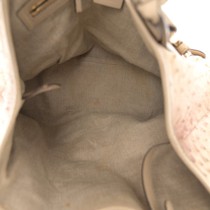 Gucci Ostrich Small Pelham Shoulder Bag Beige 5 of 11