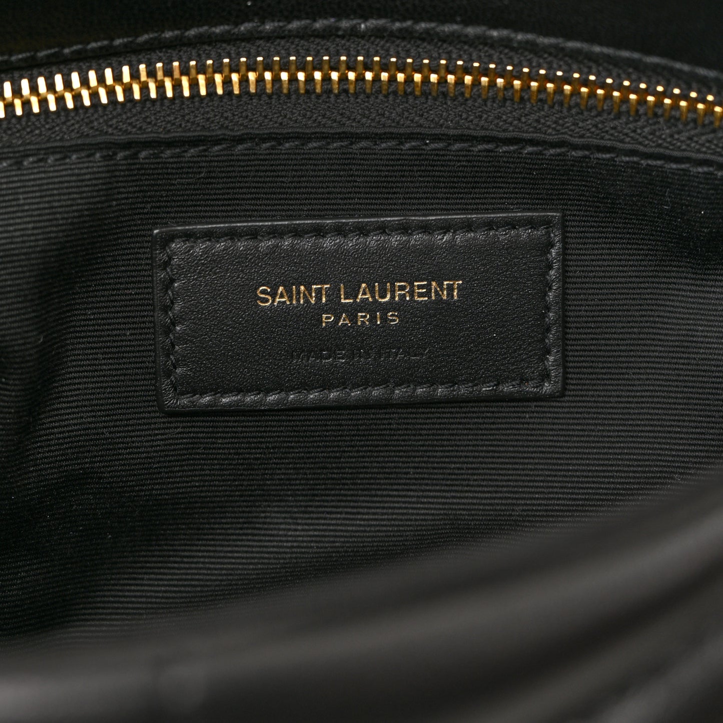 Lambskin Quilted Toy Loulou Puffer Monogram Chain Satchel Black