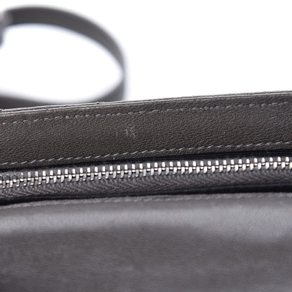 Saint Laurent Sheepskin Matelasse Chevron Monogram College Chain Wallet Coal 9 of 14