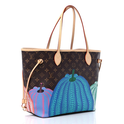 Louis Vuitton LV X YK Monogram Kusama Pumpkin Neverfull MM 4 of 11