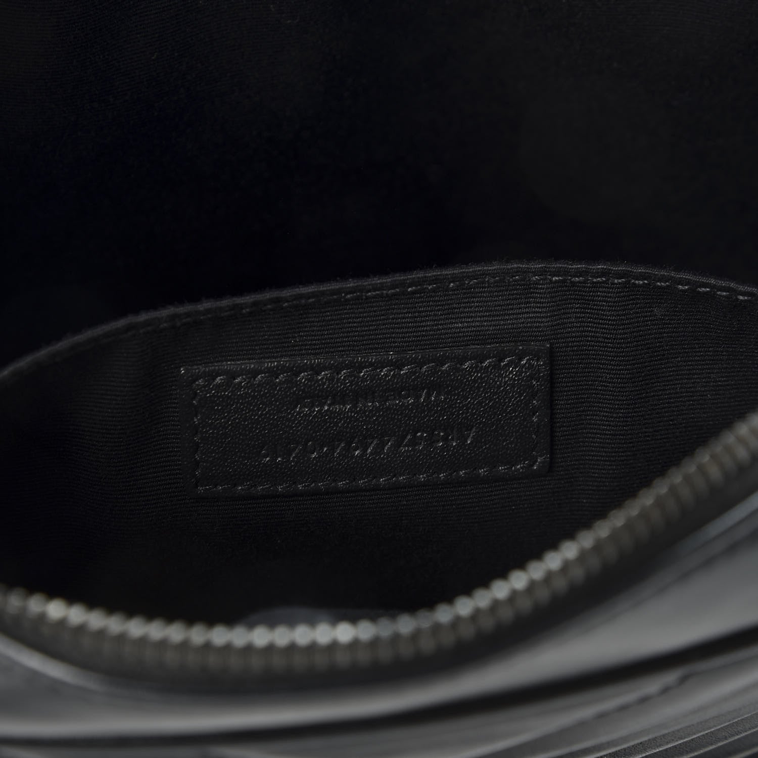 Saint Laurent Calfskin Matelasse Monogram Lou Camera Bag Black 8 of 9