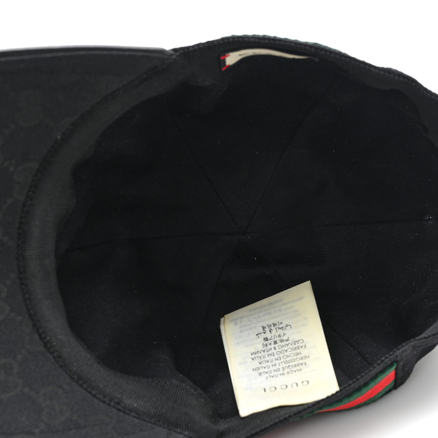 Gucci Monogram Web Baseball Hat XL Black 7 of 10
