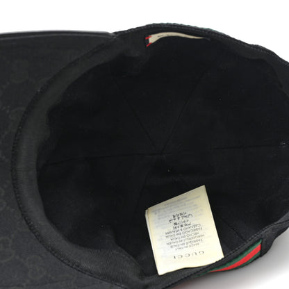 Gucci Monogram Web Baseball Hat XL Black 7 of 10
