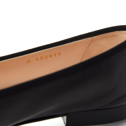 Chanel Lambskin Patent Cap Toe Ballerina Flats 38 Black 10 of 11
