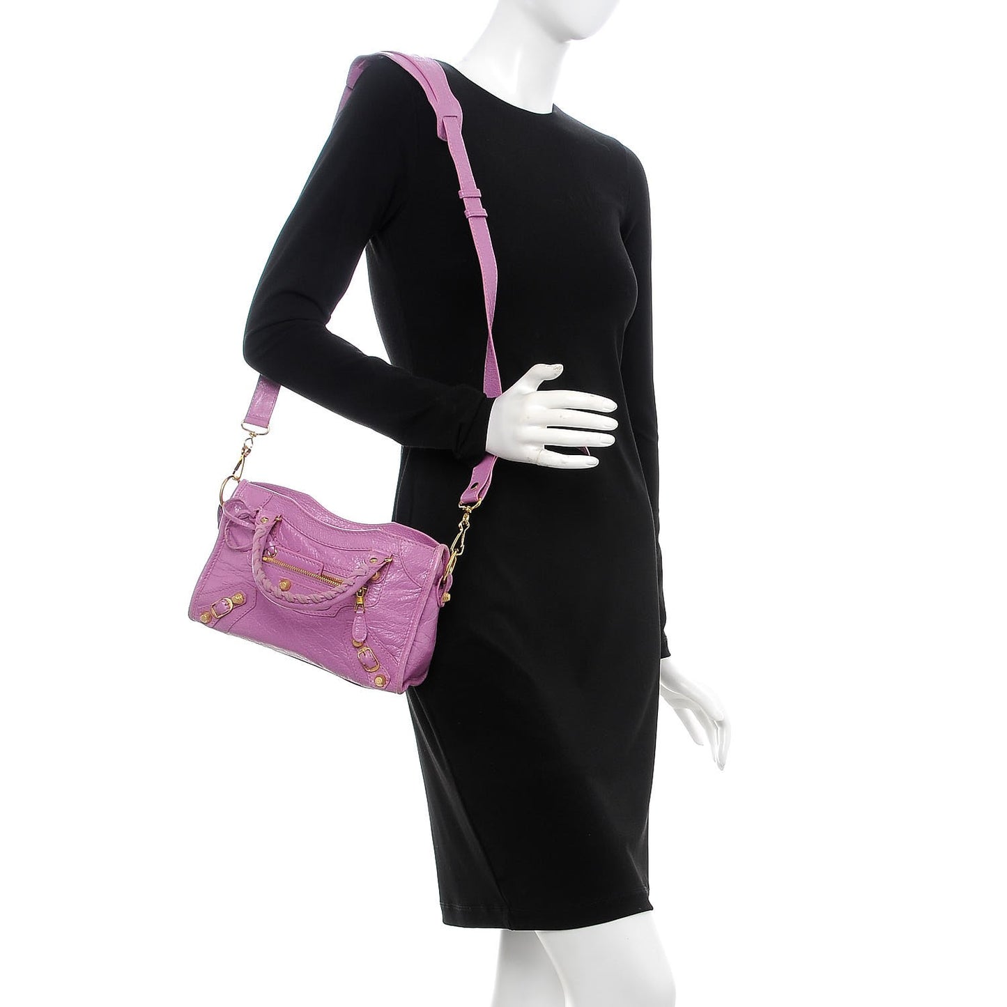 Agneau Giant 12 Gold Hardware Mini City Rose Berlingot