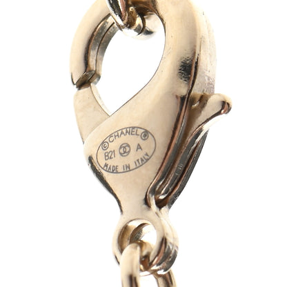 Chanel Pearl Logo Necklace Gold 6 of 7