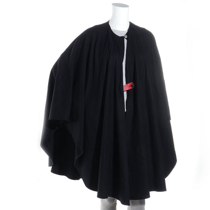 Hermes Cashmere Swift Petit H Poncho Black Rubis 2 of 8