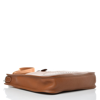 Hermes Taurillon Clemence Evelyne PM Gold 4 of 10