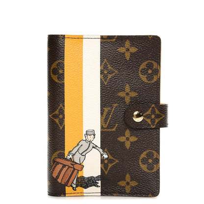 Louis Vuitton Monogram Groom Small Ring Agenda Cover with Pen Yellow 1 of 7