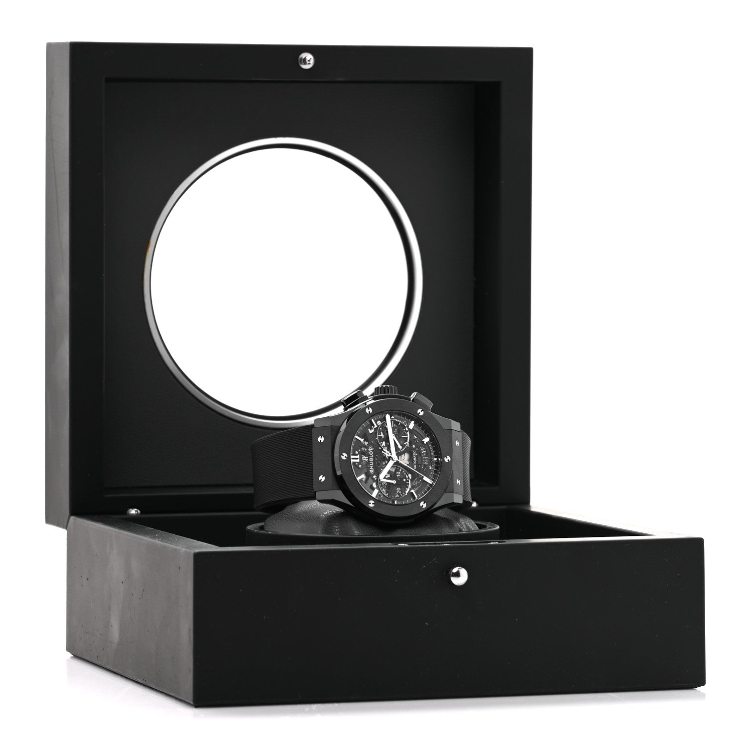 Hublot Ceramic Rubber 45mm Classic Fusion Aerofusion Chronograph Automatic Watch Black 525.CM.0170.RX 5 of 5