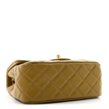 Chanel Lambskin Quilted Mini Pearl Crush Flap Green 4 of 11