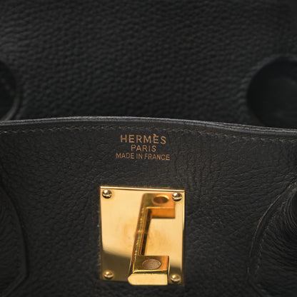 Hermes Taurillon Clemence HAC Birkin 40 Black 5 of 19