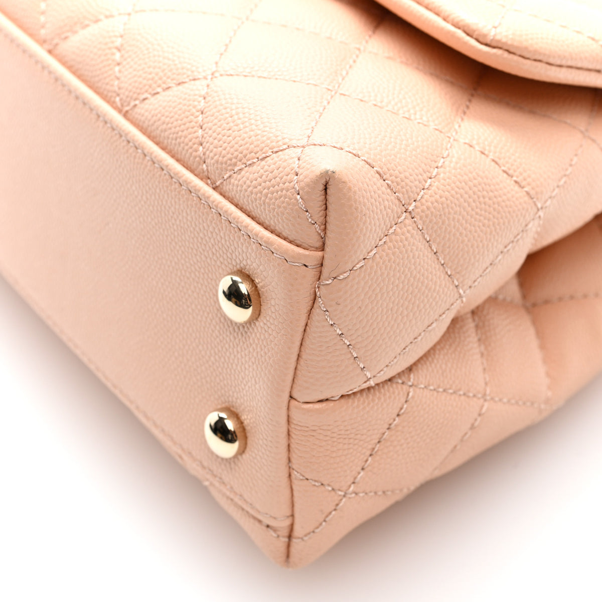 Chanel Caviar Quilted Mini Coco Handle Flap Light Pink 10 of 10