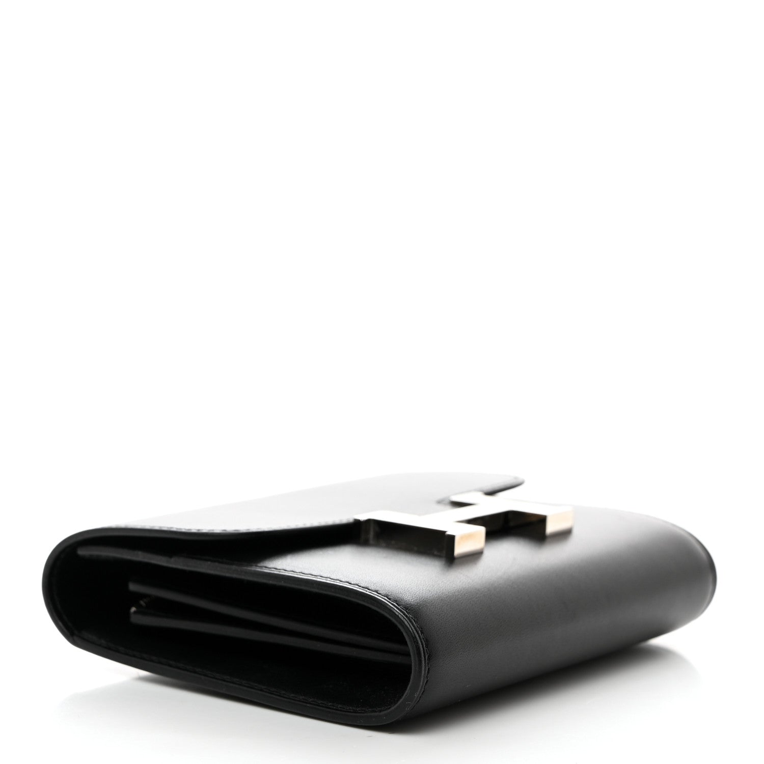 Hermes Allegro Constance Compact Passant Glow Wallet Black 4 of 10