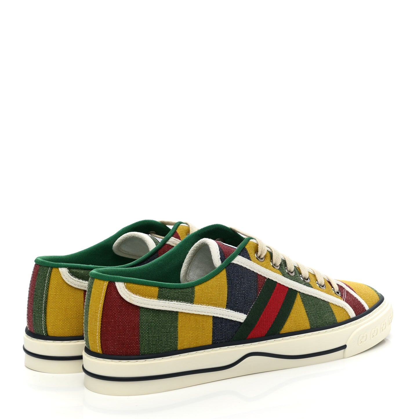 Canvas Web Marley Stripe Mens 1977 Tennis Sneakers 8.5 Multicolor Mystic White