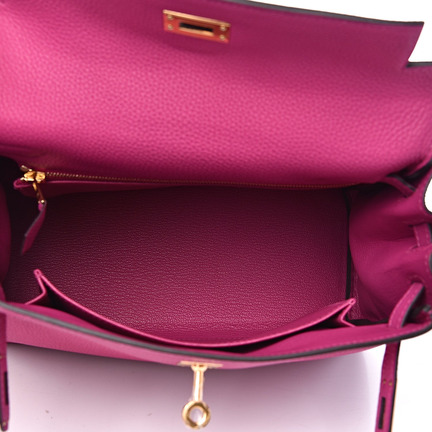 Hermes Togo Kelly Retourne 25 Rose Pourpre 6 of 30