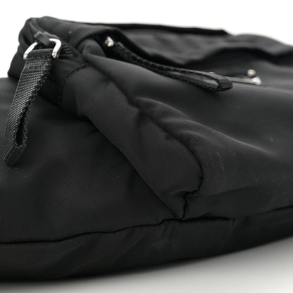 Prada Tessuto Nylon Double Pocket Belt Bag Black 9 of 10