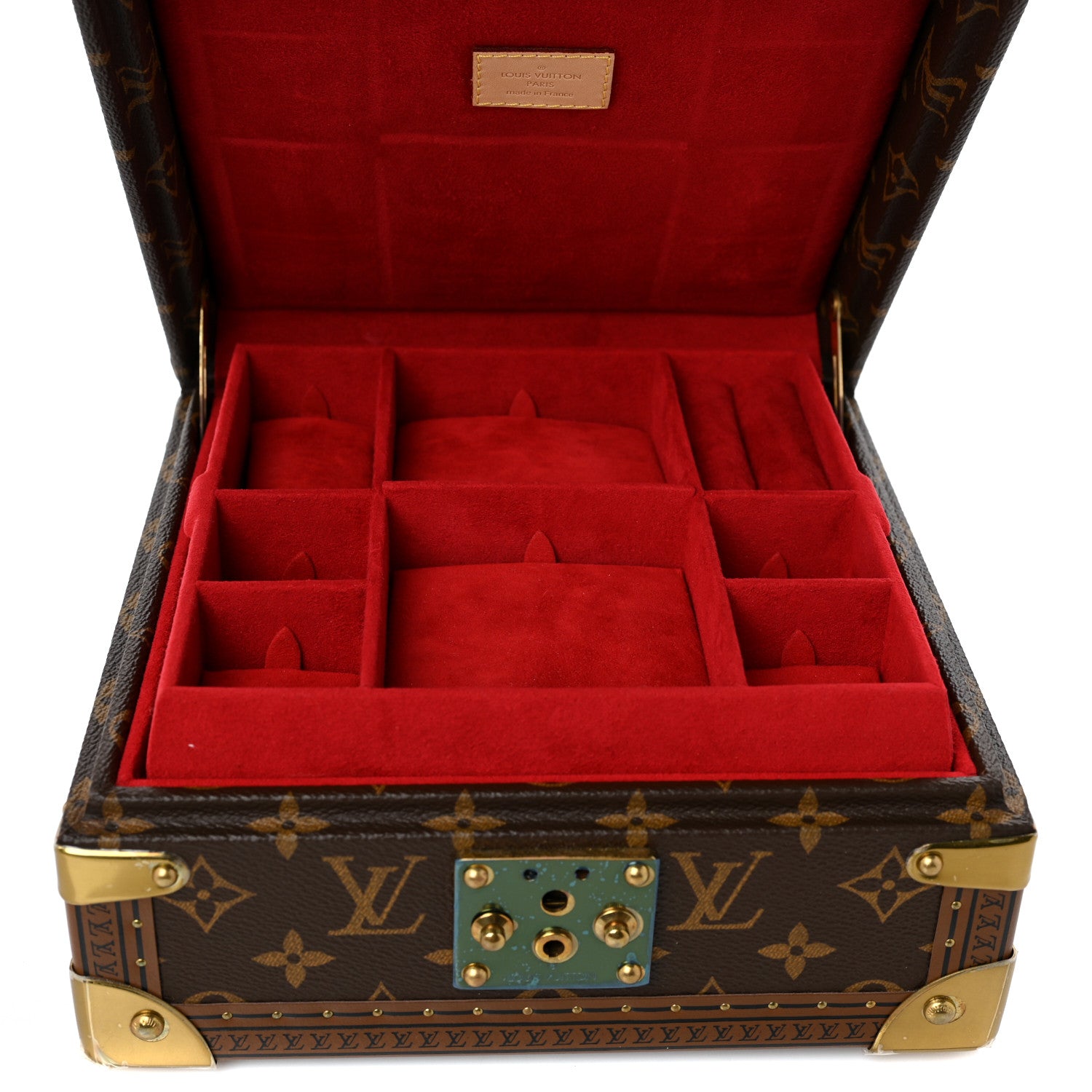 Louis Vuitton Monogram Jewelry Box Red 6 of 10