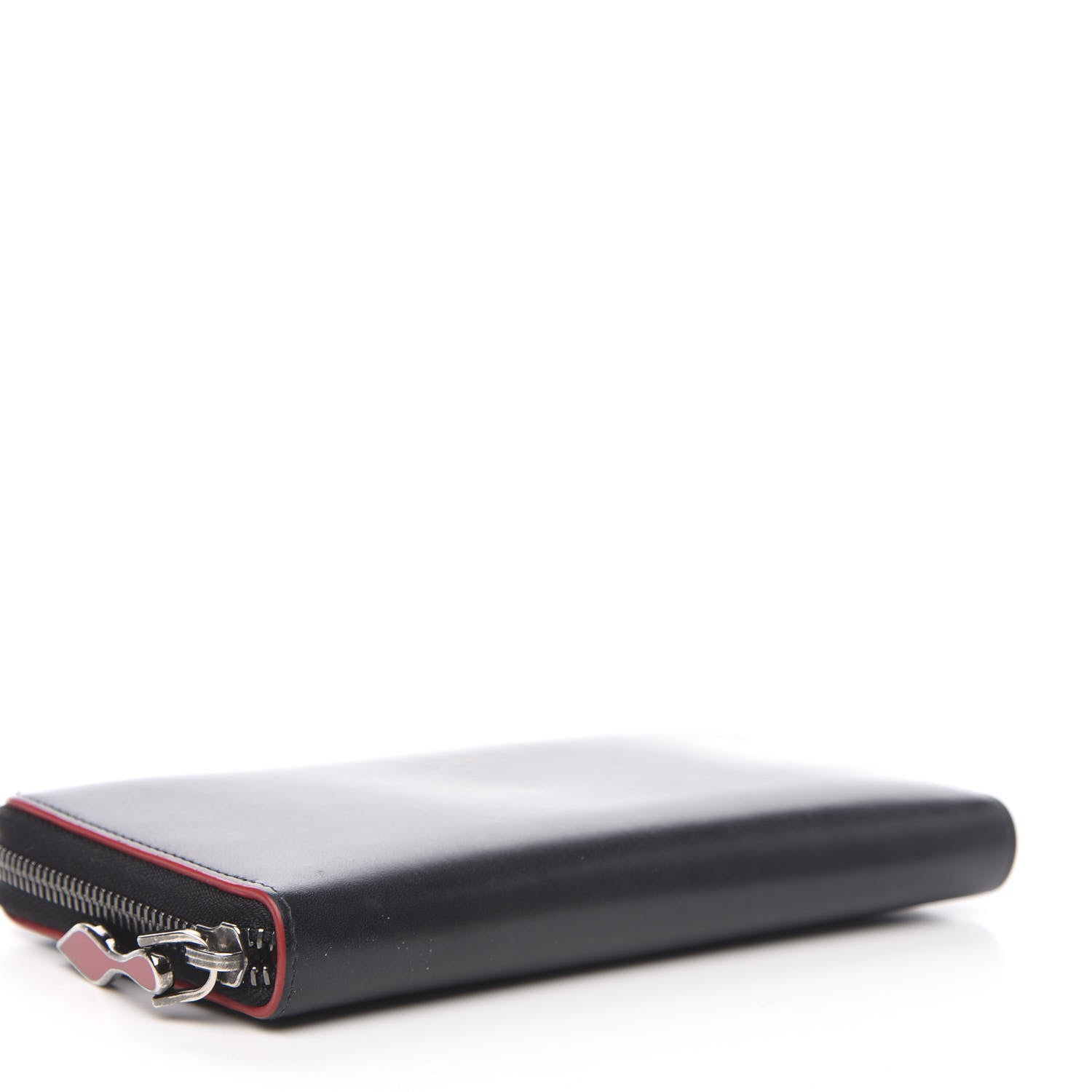 Christian Louboutin Calfskin Panettone Zip Around Wallet Black 4 of 12