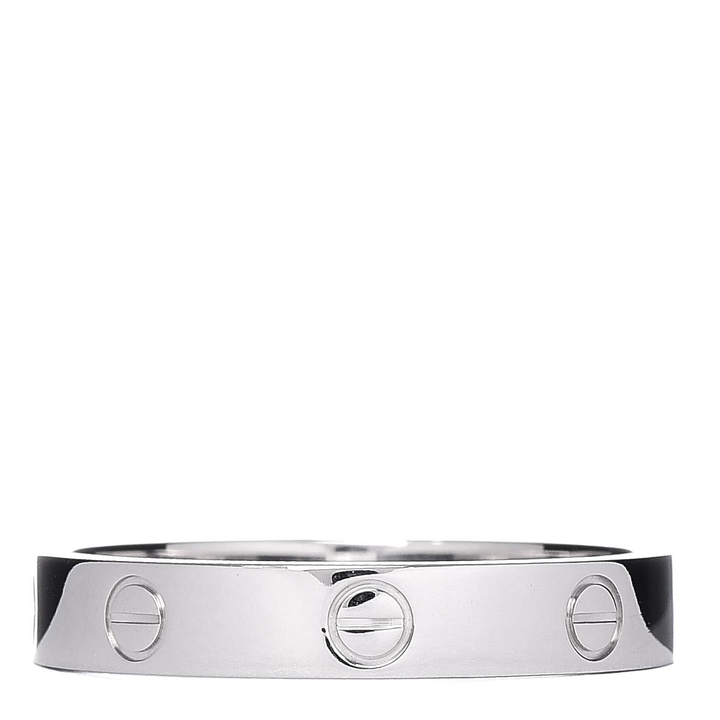 18K White Gold 3.5mm LOVE Wedding Band Ring 62 10