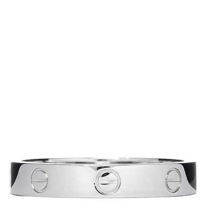 Cartier 18K White Gold 3.5mm LOVE Wedding Band Ring 62 10 3 of 4