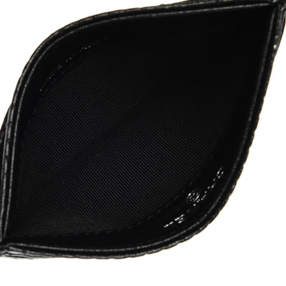 Chanel Perforated Lambskin Quilted Card Holder Black 5 of 9
