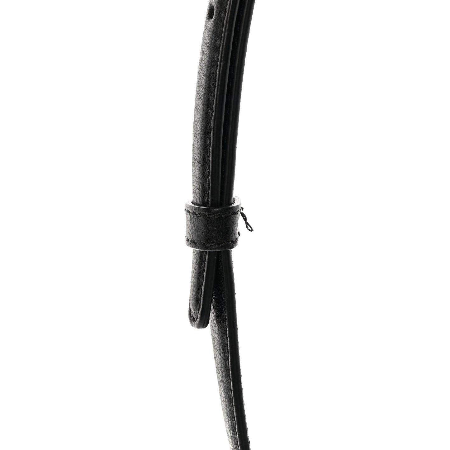 Craquele Nappa Rockstud Spike Double Zip Camera Crossbody Bag Black