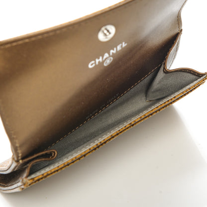 Chanel Metallic Caviar CC Timeless Card Holder Dark Gold 5 of 7