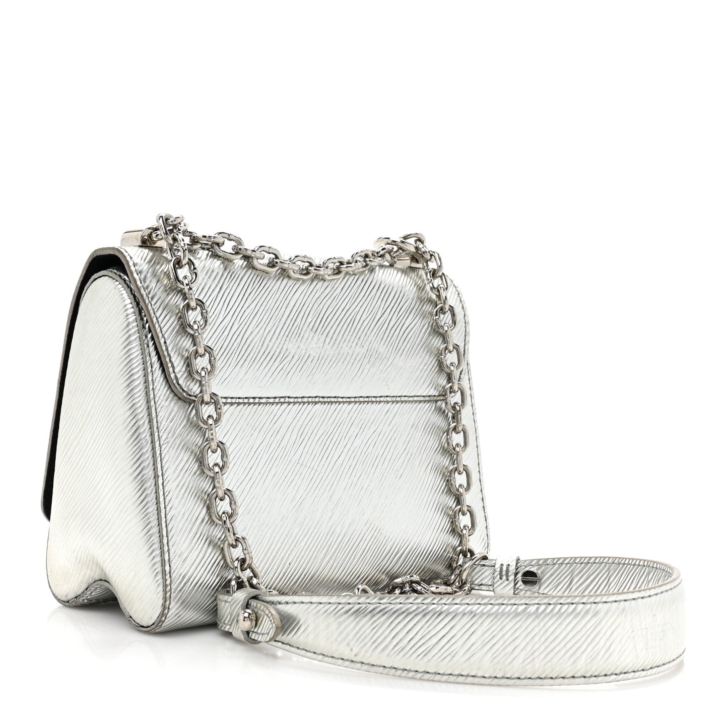 Epi Twist Shoulder Bag PM Argent