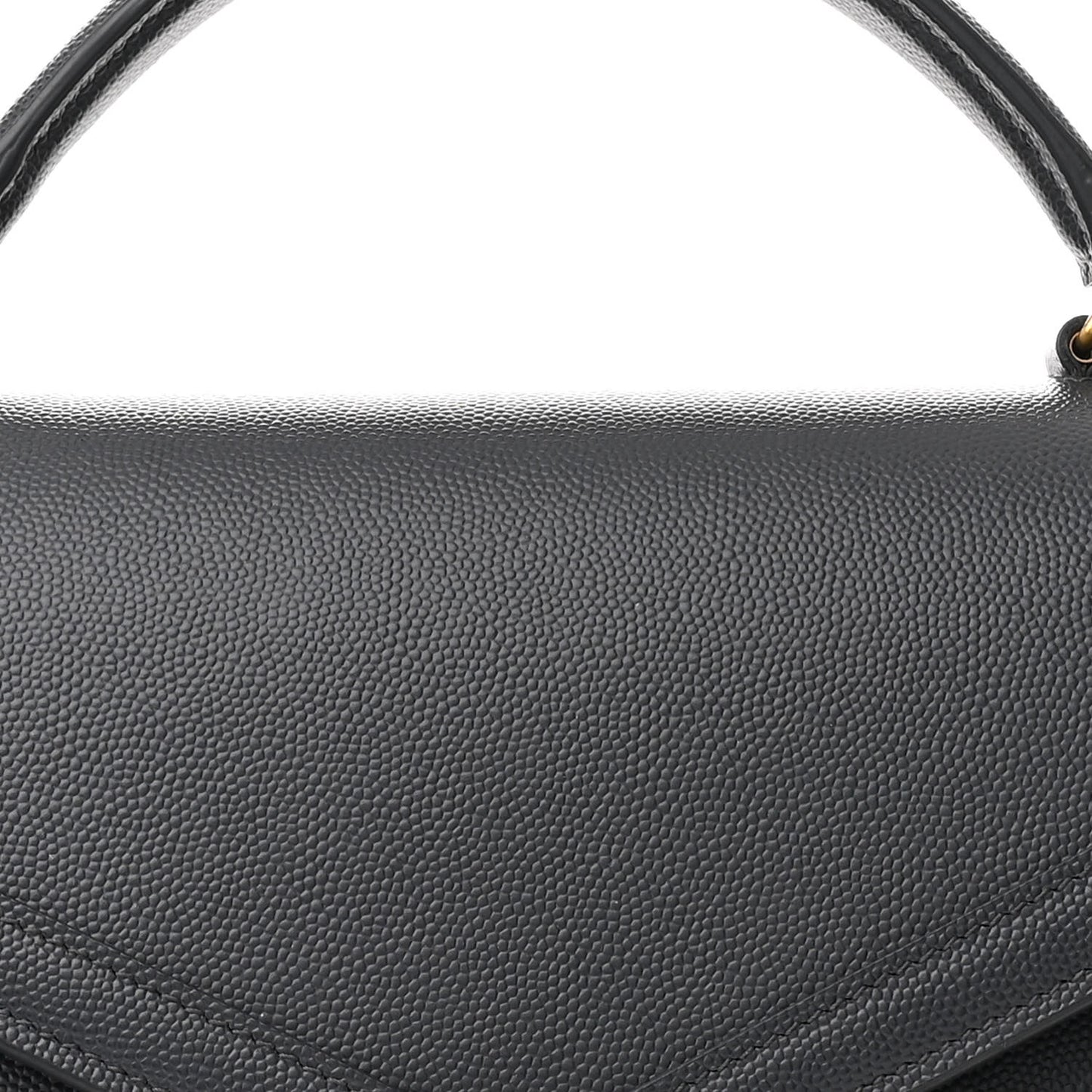 Grain de Poudre Medium Classic Monogram Cassandra Top Handle Dark Smog