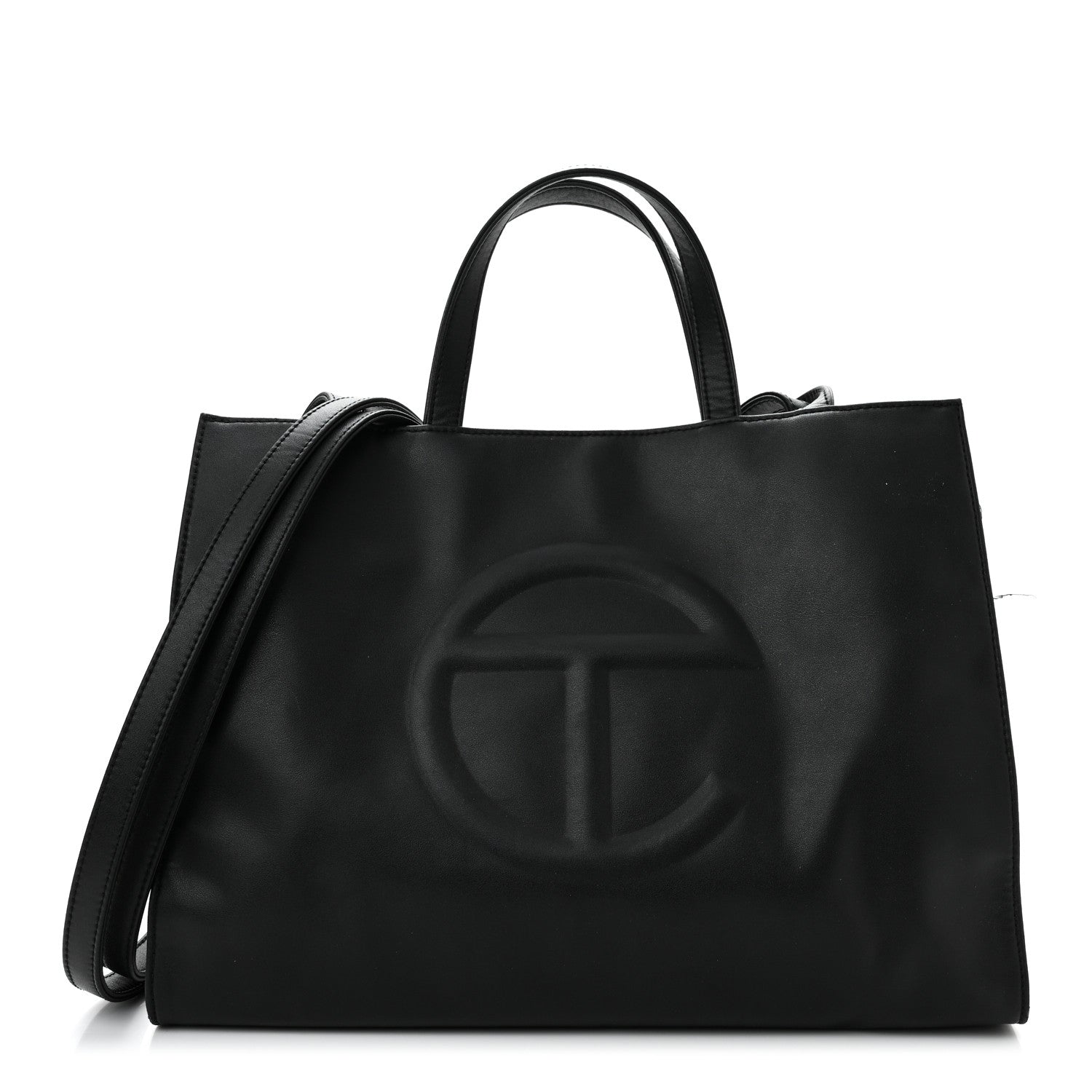 Telfar Vegan Leather Medium Shopping Bag Black 1 of 12