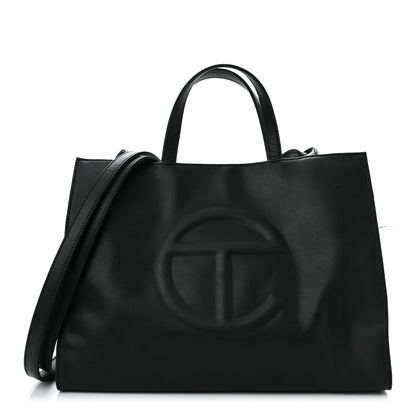 Telfar Vegan Leather Medium Shopping Bag Black 1 of 12