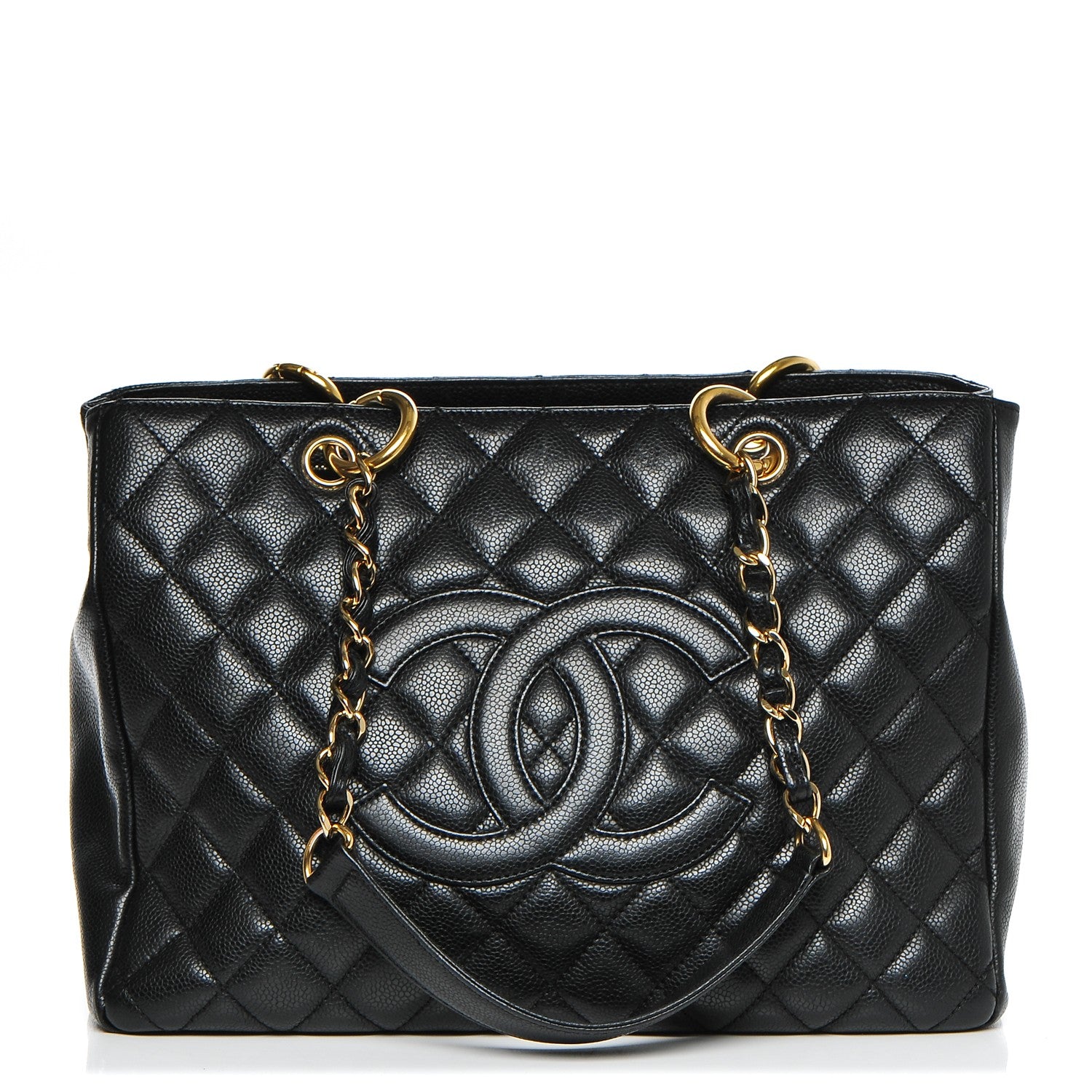 Chanel Caviar Quilted Grand Shopping Tote GST Black 1 of 7