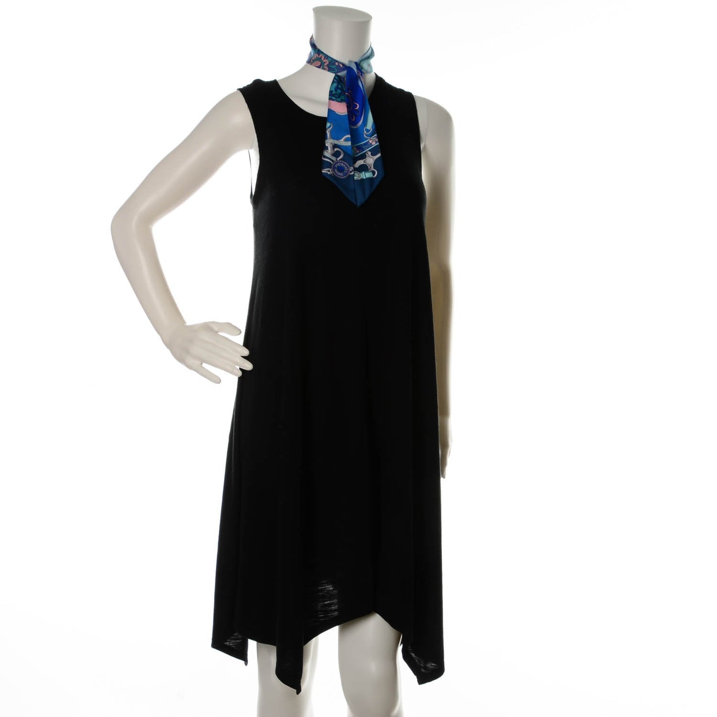 Silk Festival des Amazones Twilly Ardoise Turquoise Rose