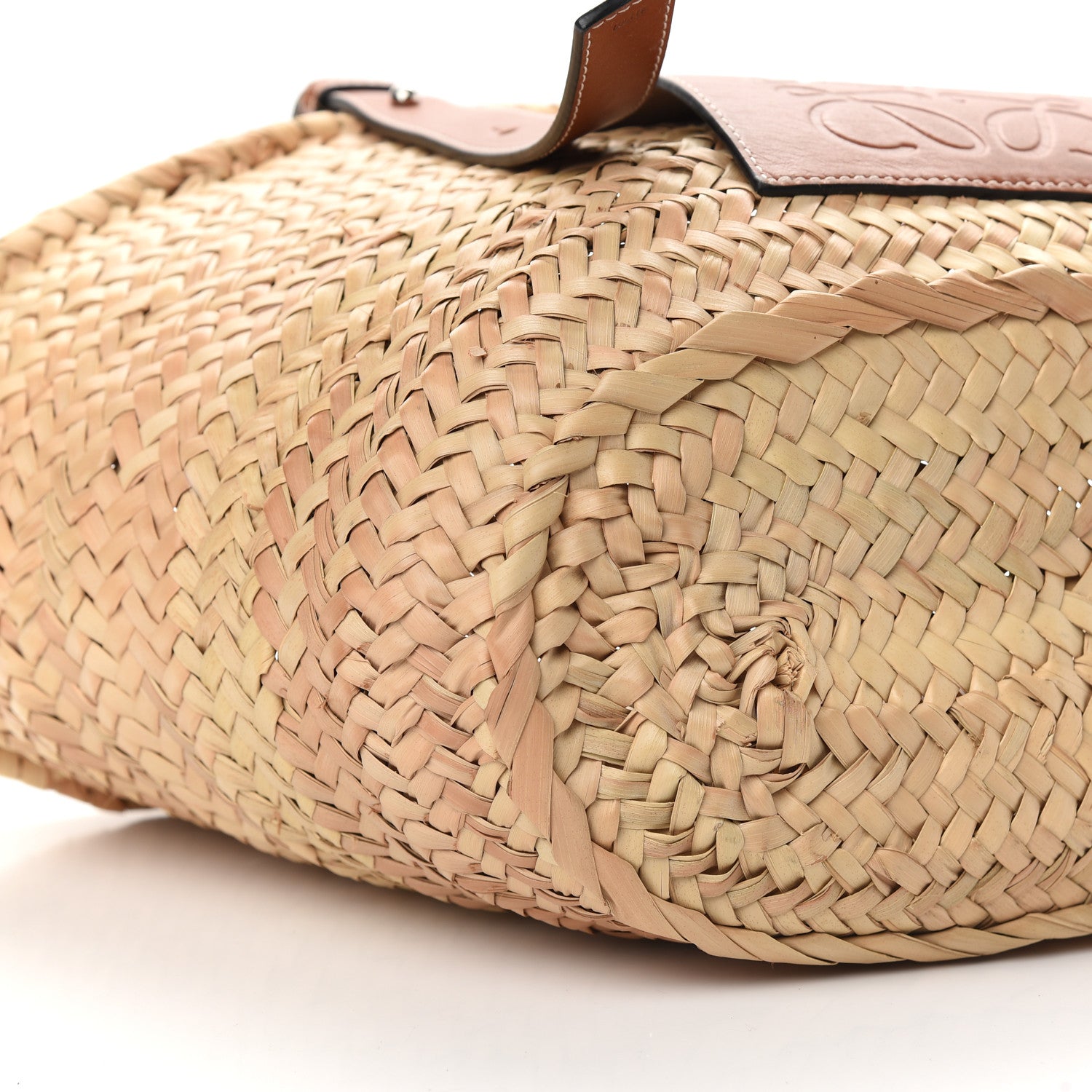 Loewe Raffia Medium Basket Tote Bag Natural Tan 7 of 9