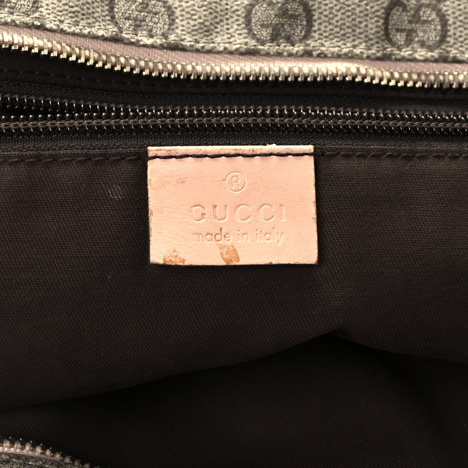 Gucci GG Supreme Monogram Medium Zippered Shopping Tote Pink 6 of 12