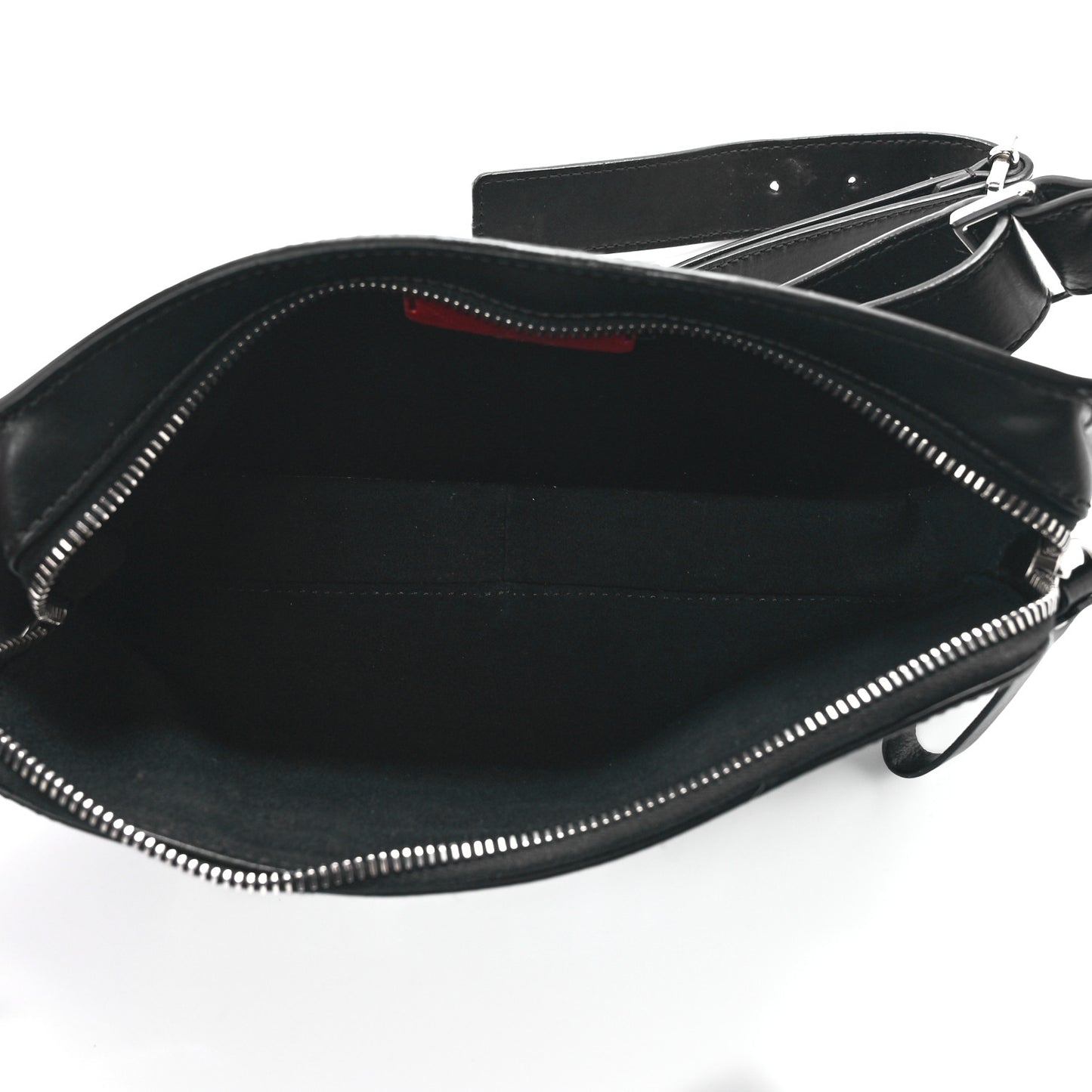 Calfskin VLTN Belt Bag Black White