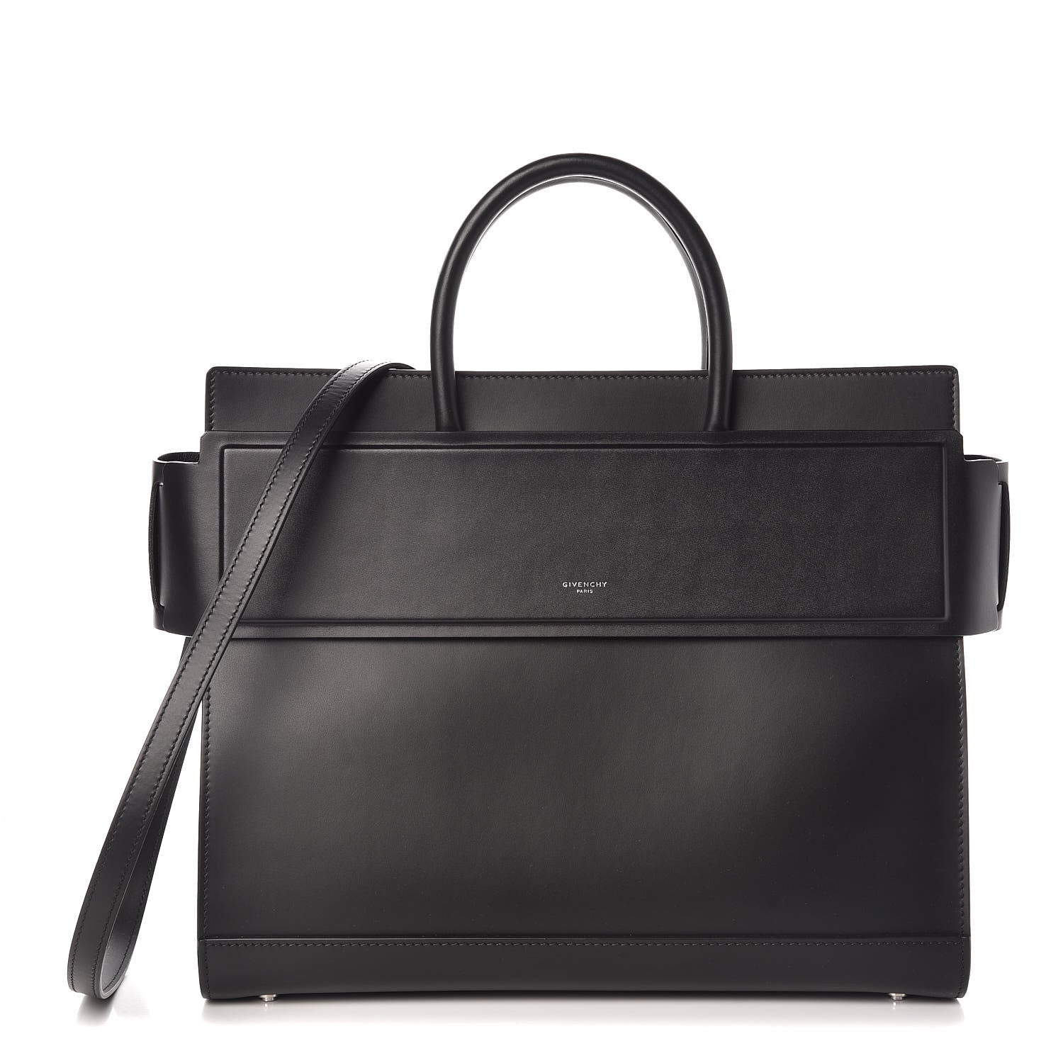 Givenchy Smooth Calfskin Medium Horizon Satchel Black 1 of 9