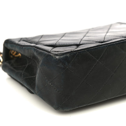 Chanel Lambskin Quilted Mini Square Flap Bag Black 11 of 35