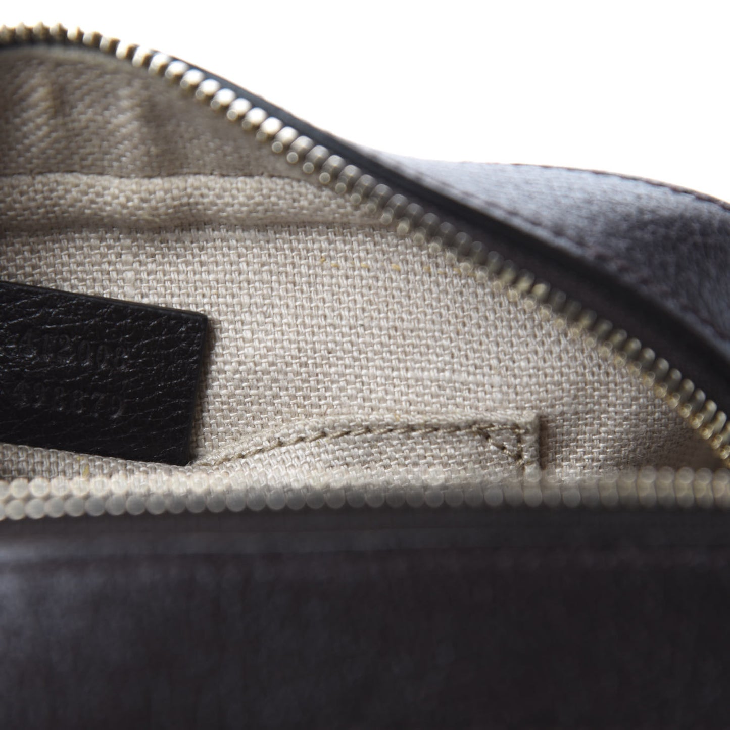 GG Supreme Monogram Web Small Webby Bee Shoulder Bag Dark Brown