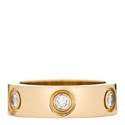 Cartier 18K Yellow Gold 6 Diamond 5.5mm LOVE Ring 48 4.5 1 of 4